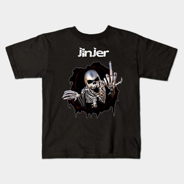 vintage jinjer band Kids T-Shirt by inidurenku official